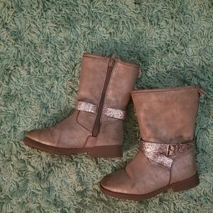 Gray Toddler Girl Boots